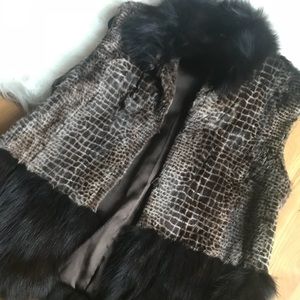 Rabbit real fur vest